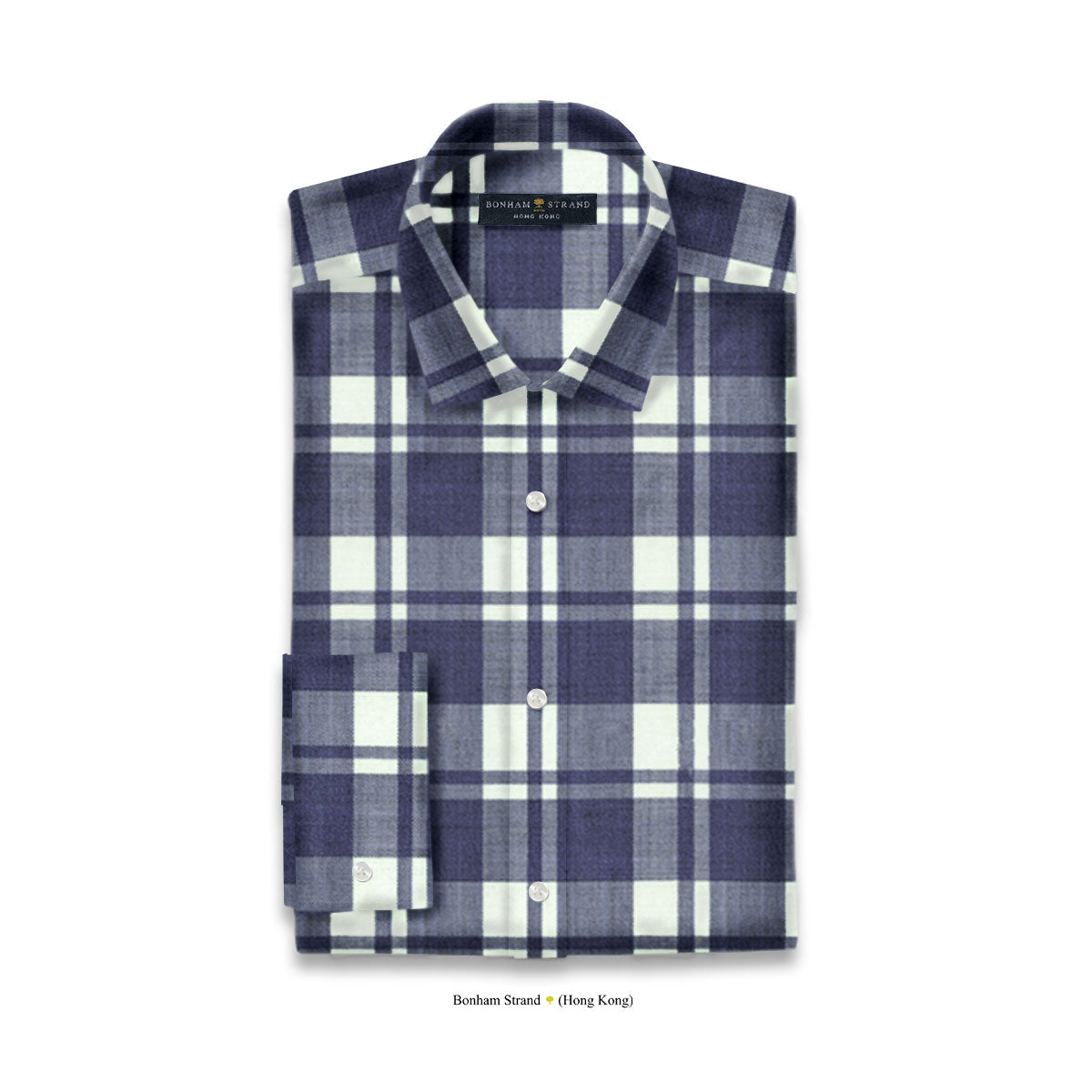 Shirt - Reda Active Dark Blue Check Shirt